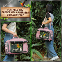 Bird Carrier Airline Approved - Pink - image 4
