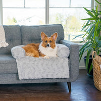 Best Friends by Sheri Dog Blanket, Shag Faux Fur - Gray / 26" x 30" - image 2