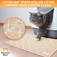 Neater Pets Neater Mat Cat Litter Mat - 23x35 / Beige - image 2