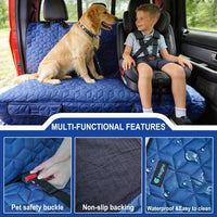 Dog Car Seat Covers for Back Seat - Bench-61"W / Blue - image 4
