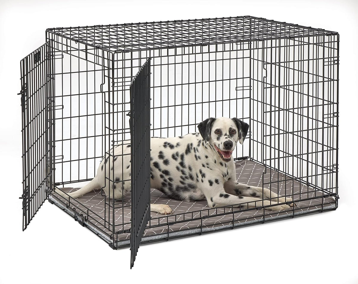 MidWest Homes for Pets Quiet Time Reversible Crate Pan Cover 36' - Mushroom Diamond/Fleece / Crate Pan Cover 42" - image 4