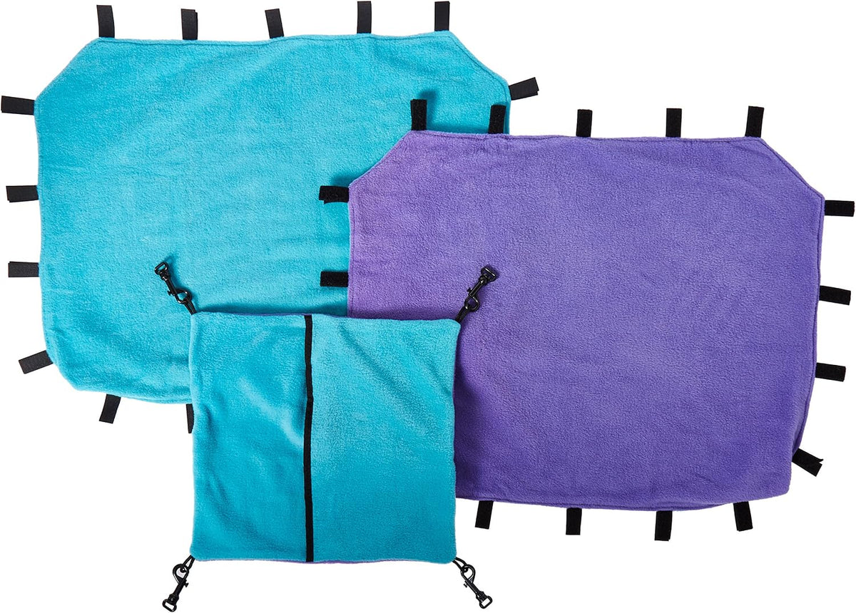 MidWest Homes for Pets Designer Ferret Nation/Critter Nation Large - Teal and Purple / 25.6"L x 19.7"W x 0.2"H
