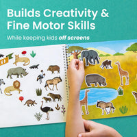 Cupkin Animal Habitats Sticker Book, 12 Coloring & Activity - Animal Habitats - image 3