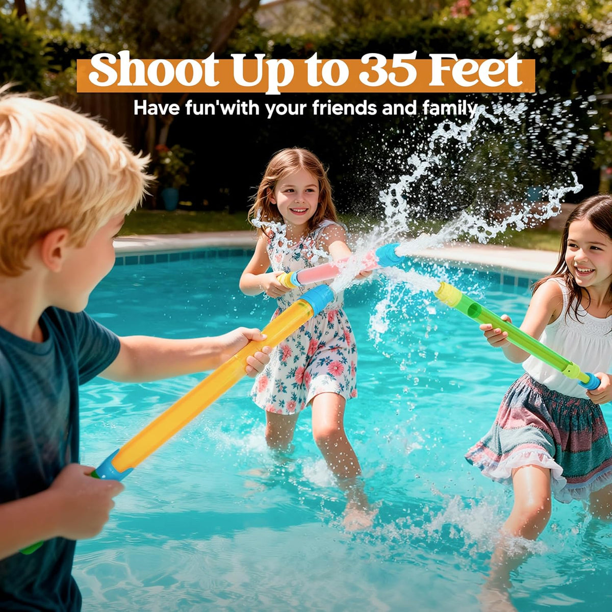 JOYIN 18 Pack 16.5'' Water Gun, Blaster Squirt Guns - image 3