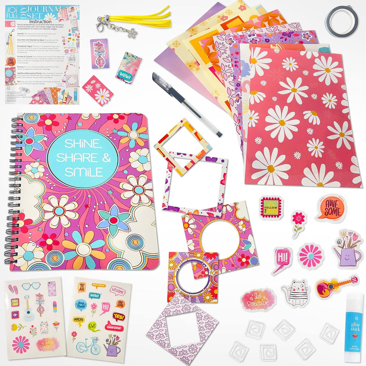 JOiFULi DIY Journal Set for Girls Gifts Ages 8 9 10 11 12 13 Years - 6 x 8 inches - image 3