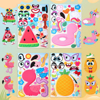 JOYIN 36 Sheets 9"x6" Make a face Stickers for Kids - Summer - image 3