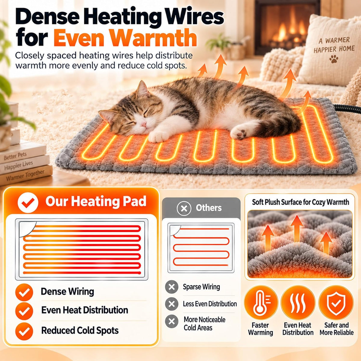 PatiencET 18"x28" Heated Pet Bed - 24*35 - image 3