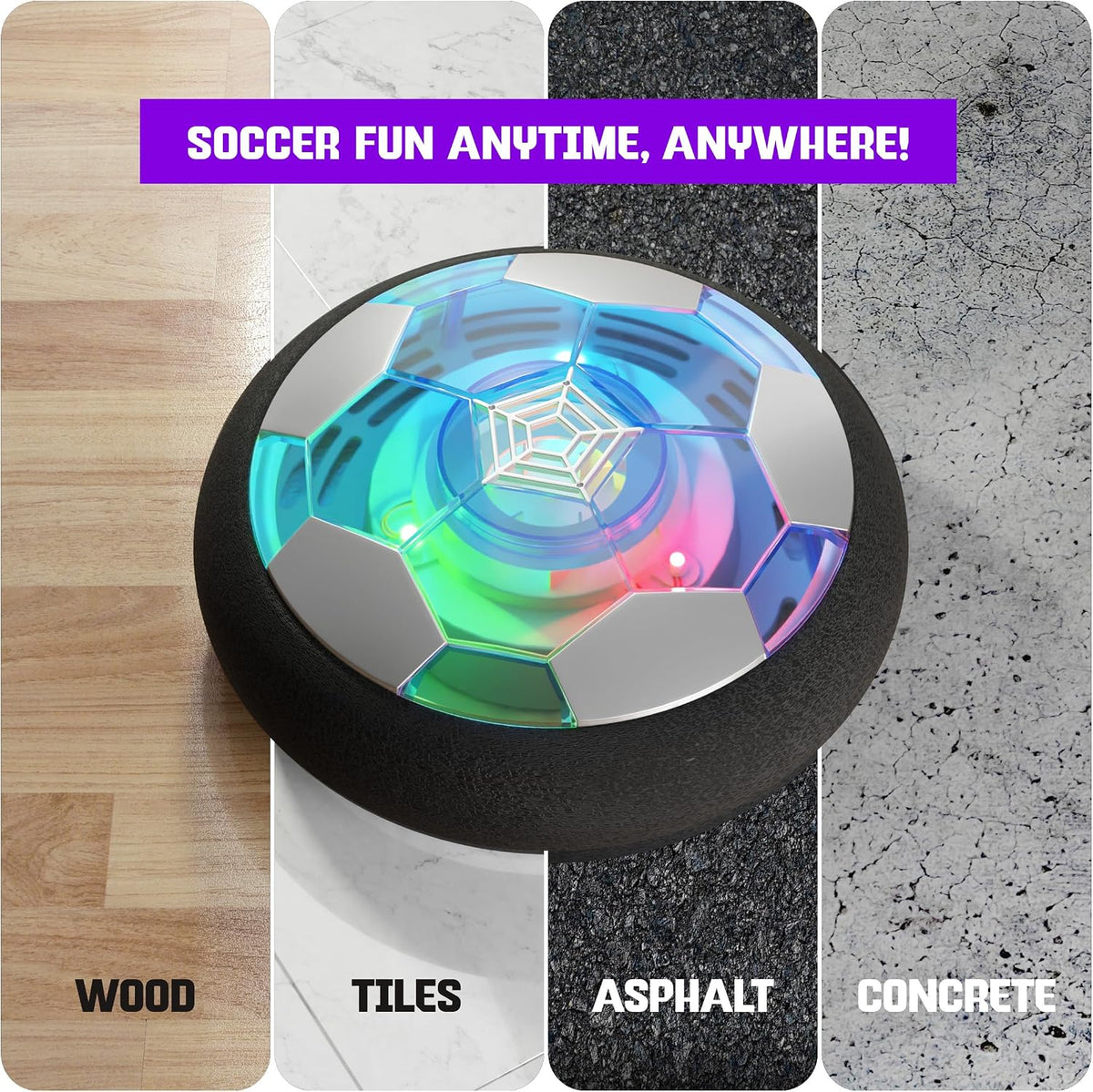 Hover Soccer Light-Up Ball, Birthday Gift for Boys - image 4