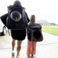 Fat Cat Backpack Carrier - Airline Approved Cat Carrier with Space Capsule Bubble for for Small - 10.0"L x 16.5"W x 13.0"H - image 2