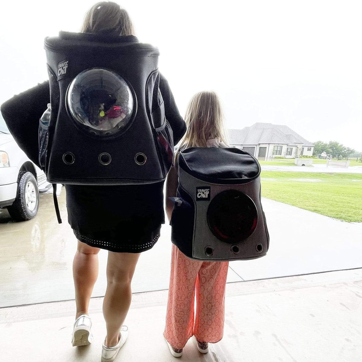 Fat Cat Backpack Carrier - Airline Approved Cat Carrier with Space Capsule Bubble for for Small - 10.0"L x 16.5"W x 13.0"H - image 2