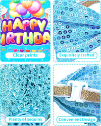PET SHOW Pink Crown Dog Birthday Party Hat for Girls Reusable - Blue Birthday Kit - image 3