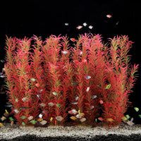 Aquarium Decor Plastic Plants Extra Large 21 Inches Artificial Plants – Essentials for Fish - Pink 4pcs