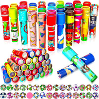 Chengu mini kaleidoscopes bulk pack of 30 in assorted bright paper designs