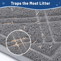 Smiry Cat Litter Box Mat 30x17 - 30x17 / Grey - image 2