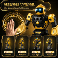 Robot Toys for Kids, Programmable Dancing Toys for 5 Year Old Boy – Fun for Kids & Family - Yellow - image 2