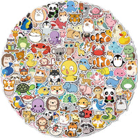 100 Pcs Animal Stickers for Kids, Cute Water Bottle Stickers - 600 Pcs