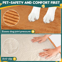 Dog Car Bed, Non-Slip Backseat Extender Pet Mat 50"x24.6"x2" – Essentials for Dogs - Medium (50"L×24.6"W×2"H) / Brown - image 3