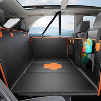 Back Seat Cover for Dogs,Upgraded PU Leather Dog Car Cover for Back Seat with Hard Bottom Holds 400lbs,Waterproof Seat Protector Dog Hammock for Car, Universal Fits SUV Small Truck