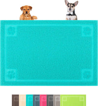 Darkyazi Pet Feeding Mat Large for Dogs and Cats - Lake Blue