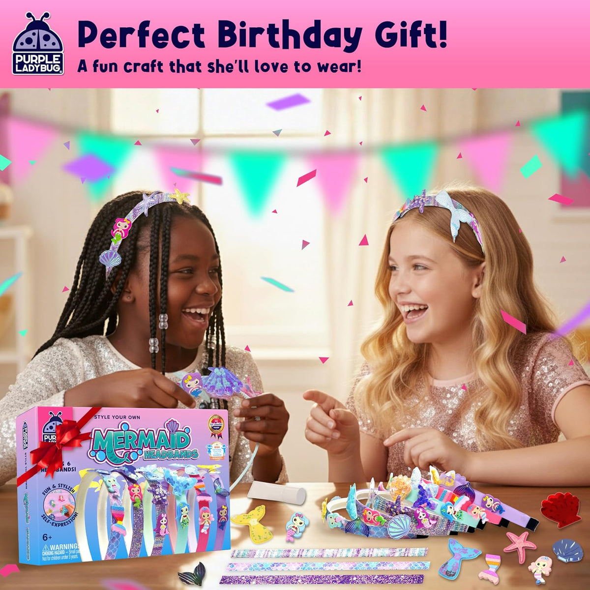 Glamour Headband Making Kit for Girls Ages 5+ - Mermaid Headbands - image 2