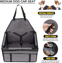 GENORTH Dog Car Seats for Small and Medium Dogs - Cationic Grey / Up to 20 lb - image 3