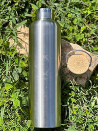SANA Numerana Grabovoi Water Bottle 1L (34 oz), Water Activator Bottle with Engraved Grabovoi Numbers, Double layerd bottle, Health Focused (2.0 Version)