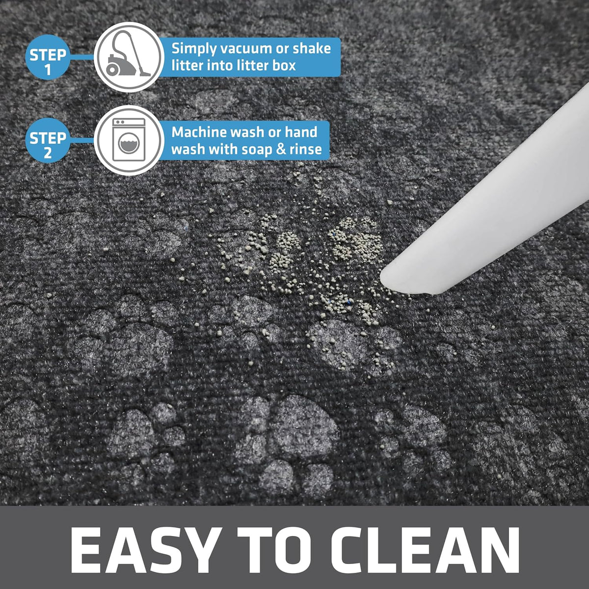 Drymate Cat Litter Box Mat, Litter Trapping Mat - Black / 28x34 Inch (Pack of 1) - image 4
