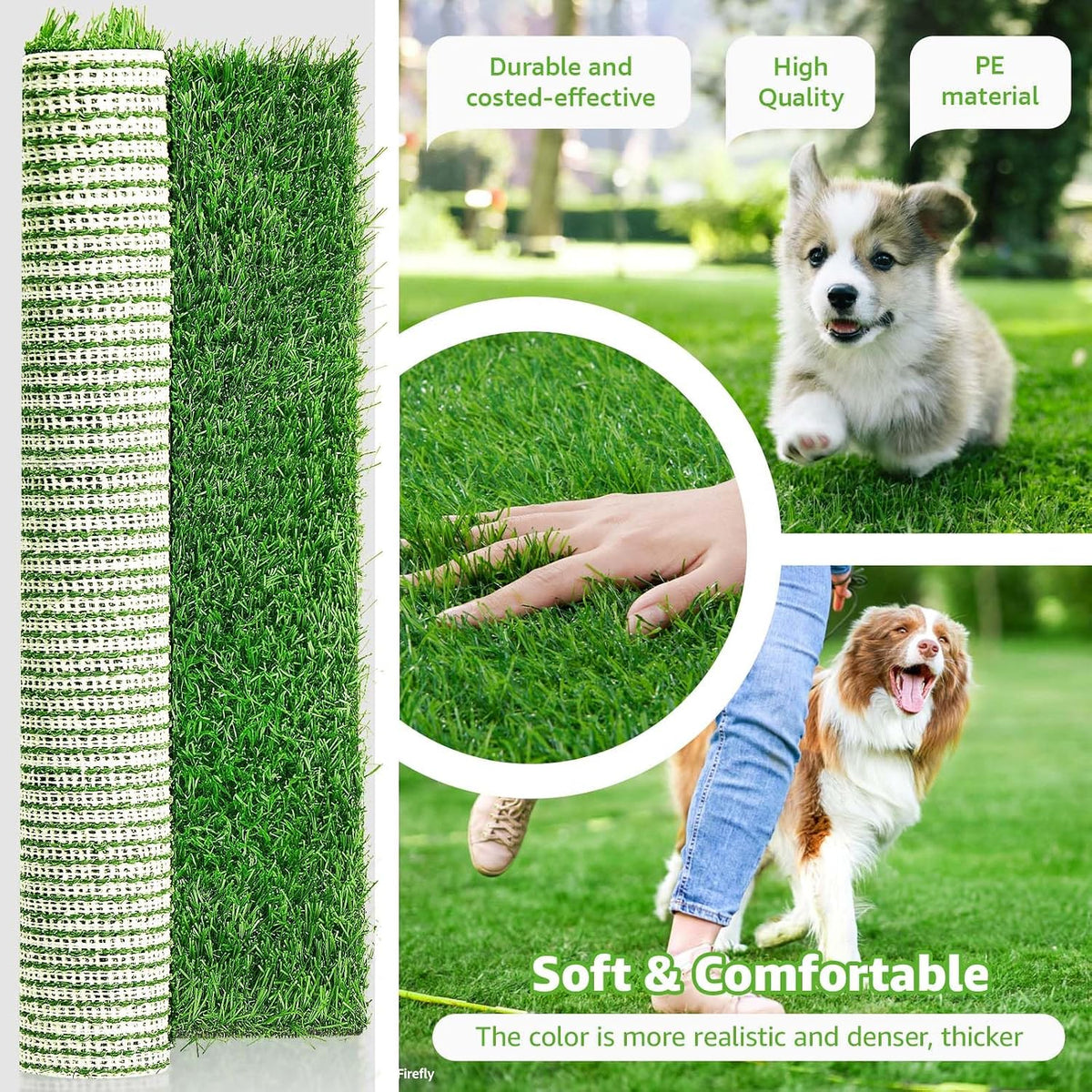 Dog Grass Pee Pads, 26''x 17'' - 51.2"x26" - image 2