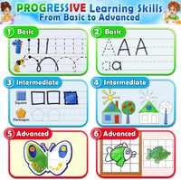 Curious 2 Learn Hardcover Preschool Activity Workbook for Kids Ages 3 - Blue - image 2