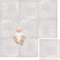 Play Platoon Kids Play Mat, 9 Tile 72x72 Inch - 72"L x 72"W x 0.6"Th / Khaki