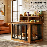 IRONCK Dog Crate Furniture, Heavy Duty Pet Crate for Large Dog - 30.0"L x 43.3"W x 41.8"H / Brown - image 3