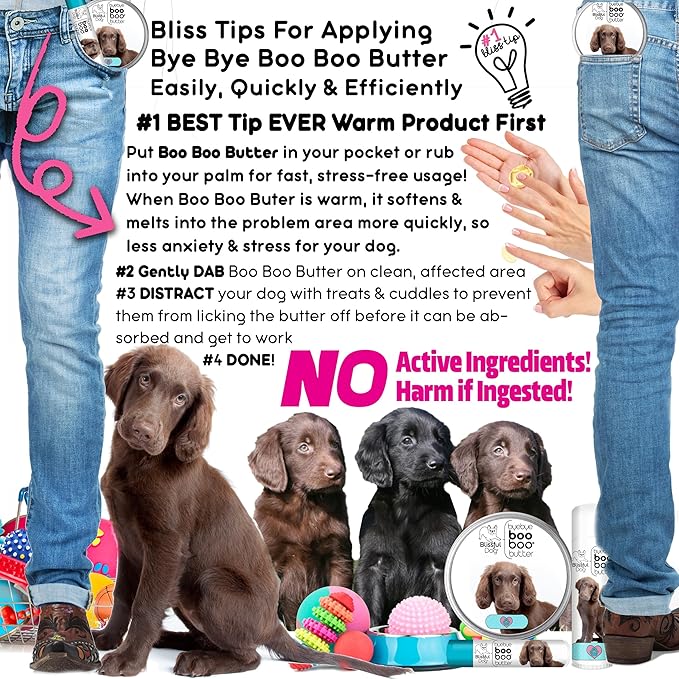 The Blissful Dog Flat-Coat Retriever Boo Boo Butter, 2-Ounce