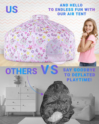 Air Tent for kids Door 77 x 50 in - Princess Magic Fort - image 2