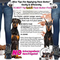 The Blissful Dog Doberman Nose Butter, Versatile Dog Nose Balm for Dry Nose, Handcrafted Nose Moisturizer, Easy-to-Apply Dog Essentials, Unscented, 2 oz.