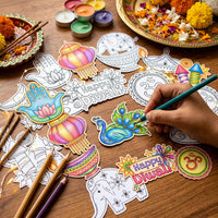 X1zuue fall leaf color your own magnet craft kit, 30 sets with maple and oak leaves - view 11