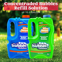 JOYIN 2 Bottles Bubbles Refill Solutions 64 oz - Blue+green / 64 Ounce - image 2