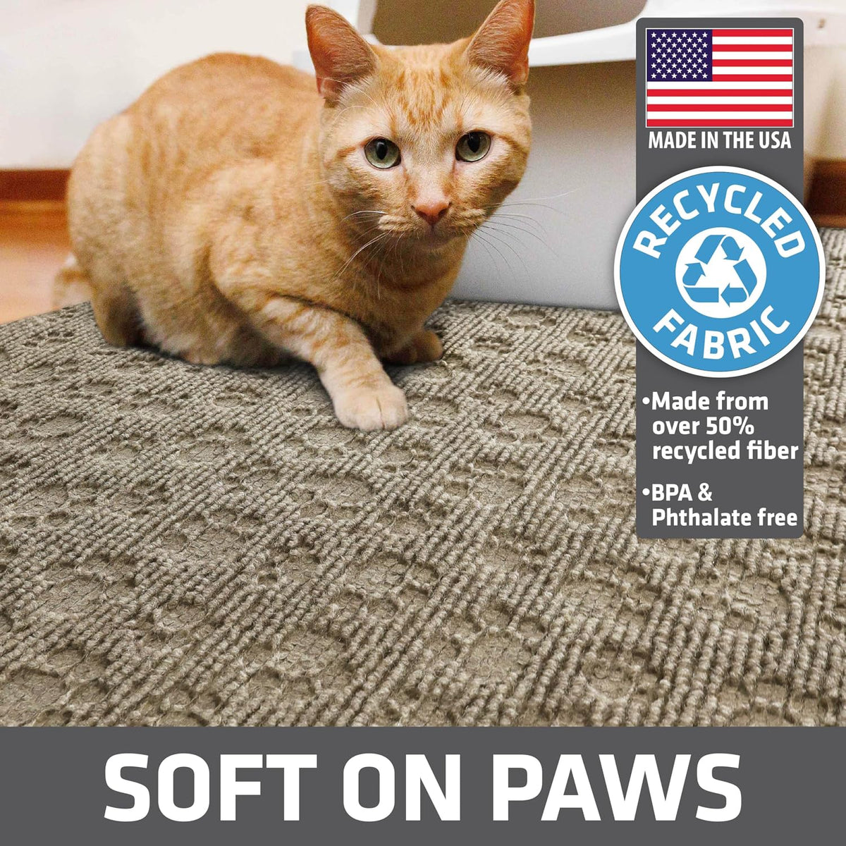 Drymate Cat Litter Box Mat, Litter Trapping Mat - Tan / 28x34 Inch (Pack of 1) - image 4
