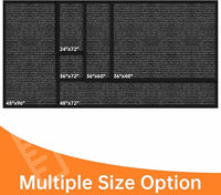 Front Door Mat, 4'x8' Indoor Outdoor Door Mat, Commercial Industrial Entrance Doormat, Heavy Duty Welcome Mat, Rubber Backing Non Slip Doormat for Entryway