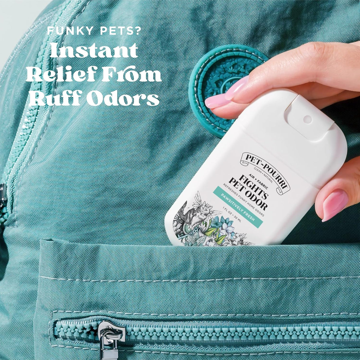 Pet-Pourri Pocket Deodorizer Spray, Pawsitively Fresh - image 3