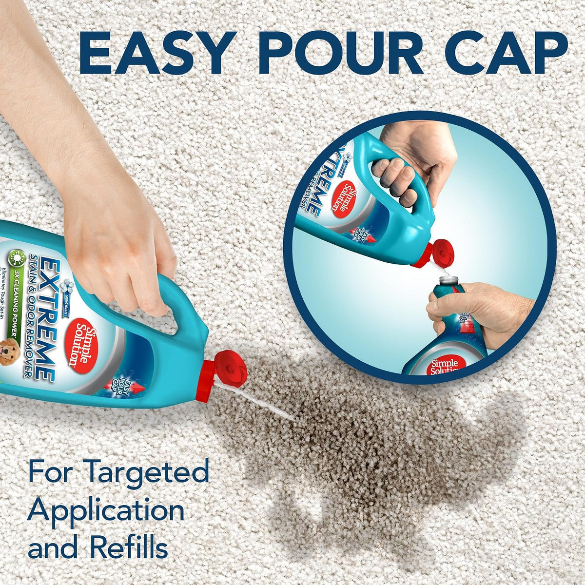 Simple Solution Extreme Stain & Odor Remover - Spring Breeze / 128 Fl Oz (Pack of 1) - image 2