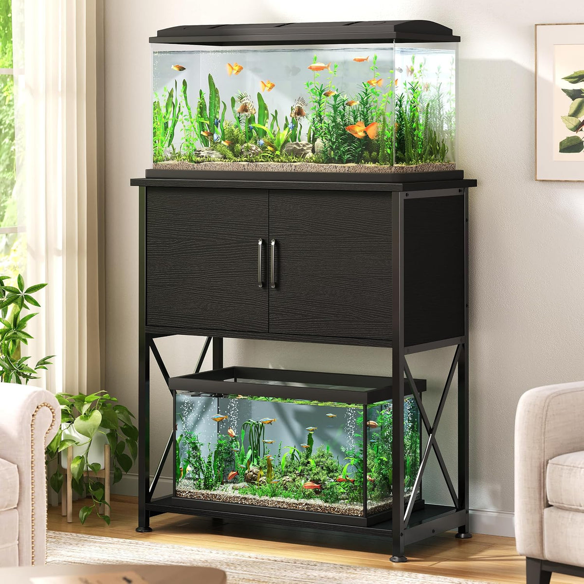 5-10 Gallon Fish Tank Stand - Black / 20-29 Gallon - image 2