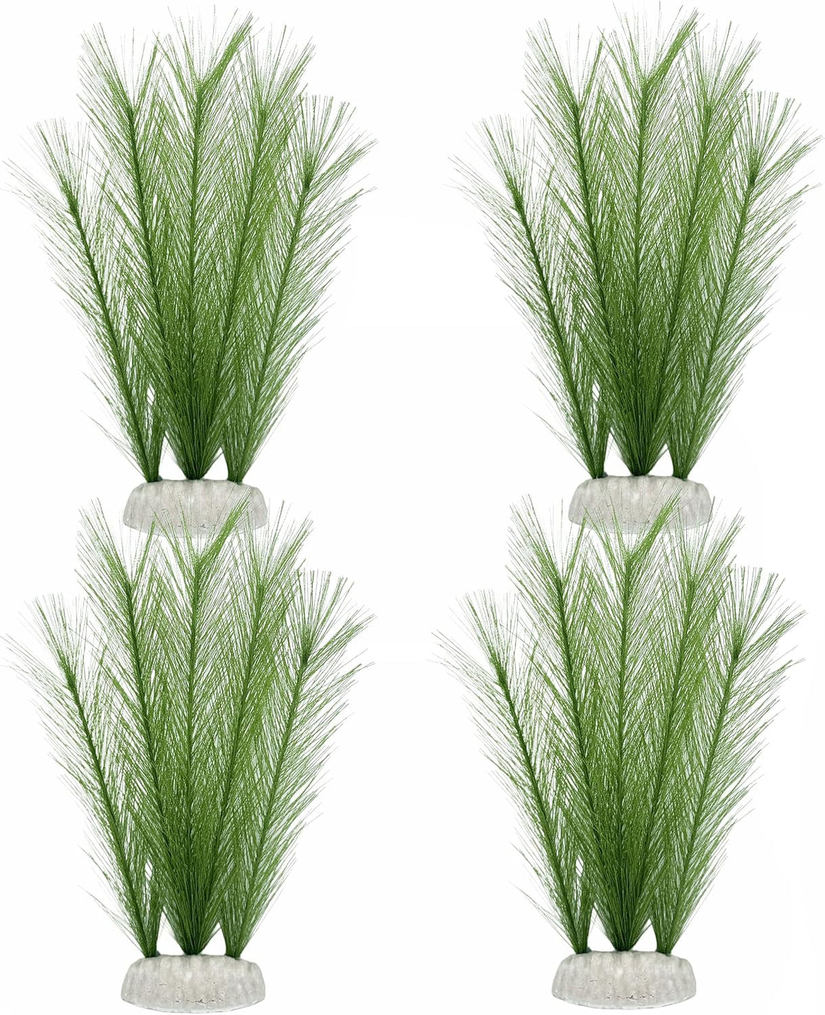 M2cbridge Plastic Fish Tank Plants Soft Silk Water Grass Reptile - 4pcs,8"
