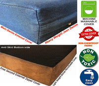 Extra Large Orthopedic Memory Foam Dog Bed for Large Dogs - 41.0"L x 27.0"W x 4.0"Th / Navy Blue - image 3