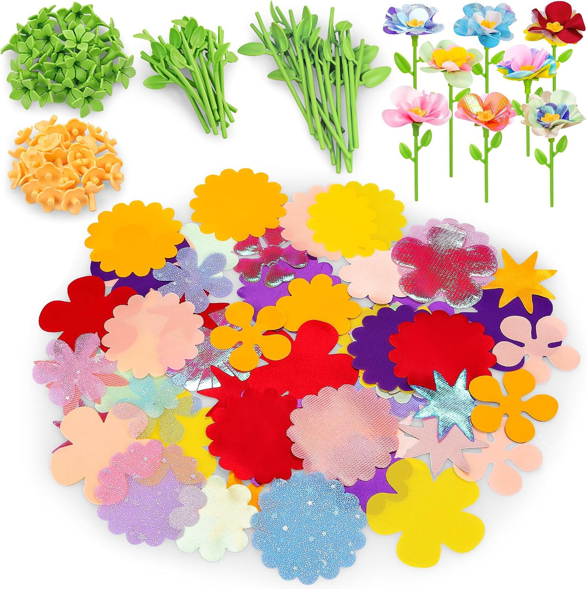 DIY Fabric Flower Bouquet Craft Kit - Accessories Set