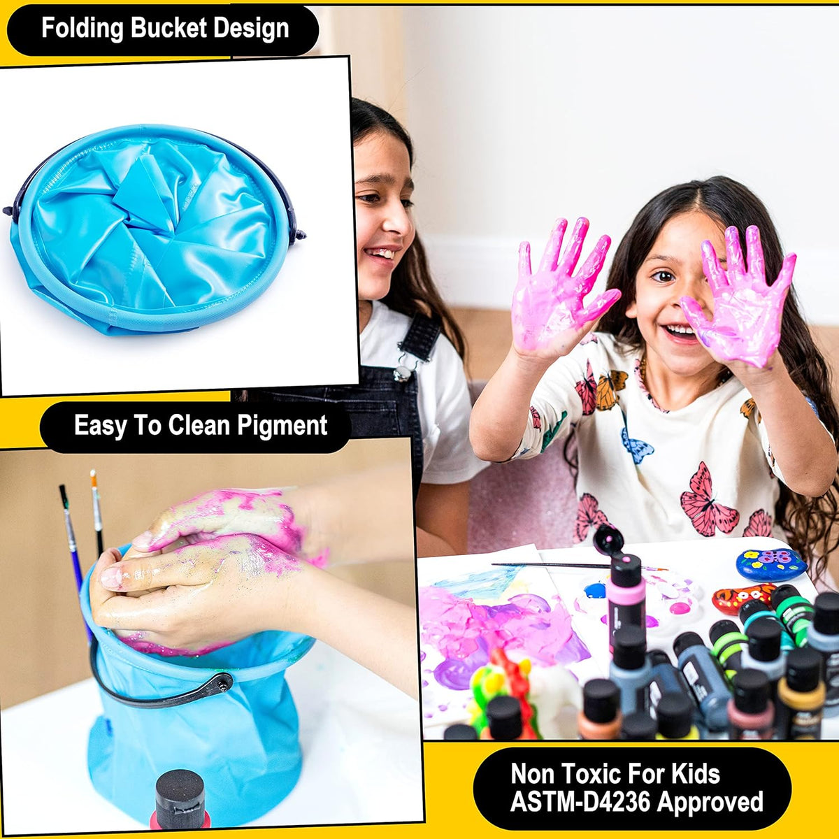 JOYIN Washable Tempera Paint Set for Kids 42PCS - 2 Fl Oz (Pack of 42) - image 4