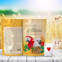 LAFEBER'S Classic Nutri-Berries Pet Bird Food, Made with Non-GMO and Human-Grade Ingredients, for Macaws and Cockatoos, 10 oz