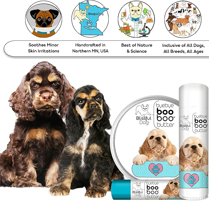 The Blissful Dog 2 oz TIN Cocker Spaniel Booboo Butter
