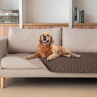 gogobunny 100% Double-Sided Waterproof Dog Bed Cover Pet Blanket Sofa Couch Furniture Protector for Puppy Large Dog Cat, Reversible (30x90 Inch (Pack of 1), Dark Chocolate/Light Chocolate)