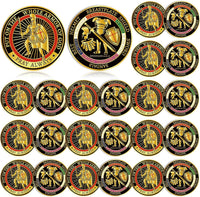 Nosiny 20 Pcs Armor of God Coins Metal Christian Challenge Coins - Novel Style