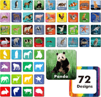 Hebayy 72 PCS Memory Matching Game - Real Animals-C（108 Pieces Upgrade） - image 2